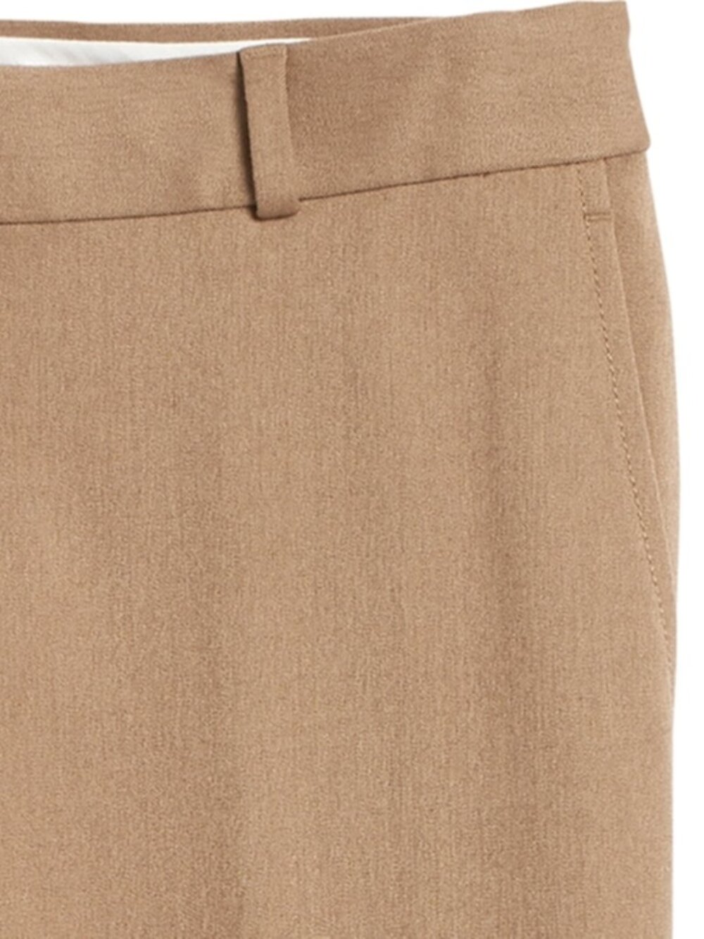 NWT Banana Republic Petite Size 10 10P Camel Structured Flannel Pant Blazer Suit - Picture 11 of 12